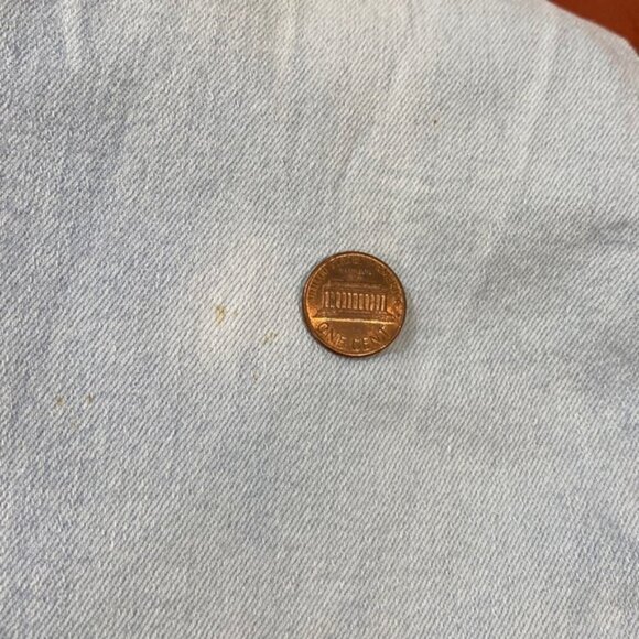 H&M Flared High Rise Distressed Light Blue Jeans Size 6 - Picture 15 of 16